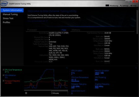 Intel Extreme Tuning Utility v7.13.1.5