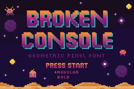 Broken Console Pixel Font