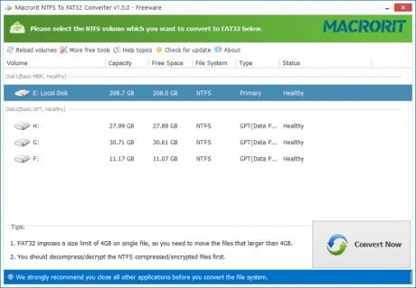 Macrorit NTFS to FAT32 Converter v2.0.0 + Portable