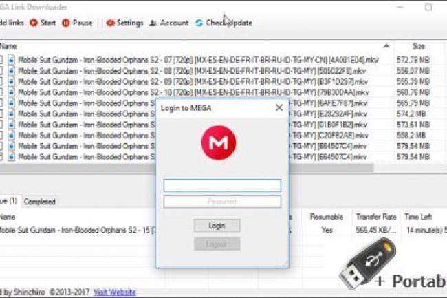 MEGA Link Downloader v3.0 + Portable