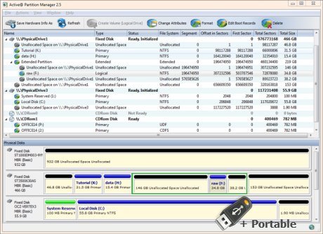 Active Partition Manager Free v6.3.0 + Portable