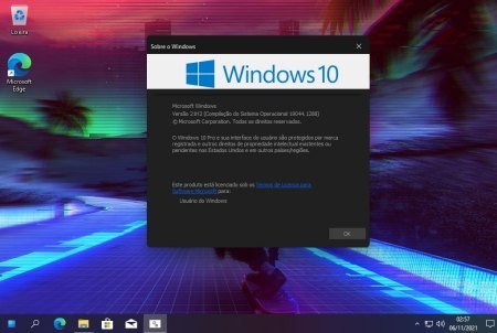Windows 10 Pro 21H2 [19044.1288] Synthwave