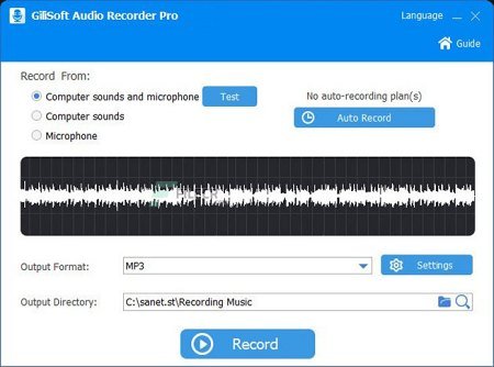 GiliSoft Audio Recorder Pro v12.3.0 + Portable