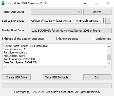 Bootable USB Creator v2.0.1