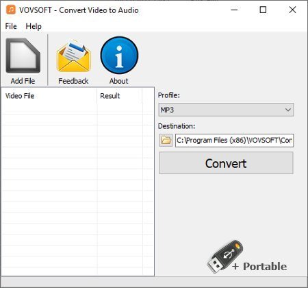 Vovsoft Convert Video to Audio v1.5 + Portable