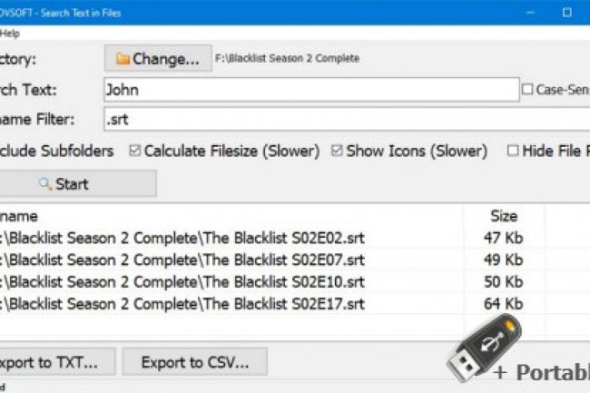 VovSoft Search Text in Files 2.7 + Portable