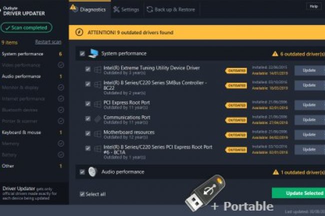 Outbyte Driver Updater v2.1.1.60362 Multilingual + Portable