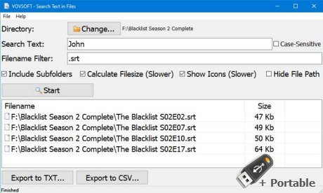 VovSoft Search Text in Files 2.7 + Portable