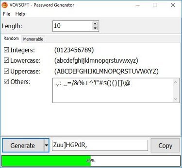 Vovsoft Password Generator v2.1