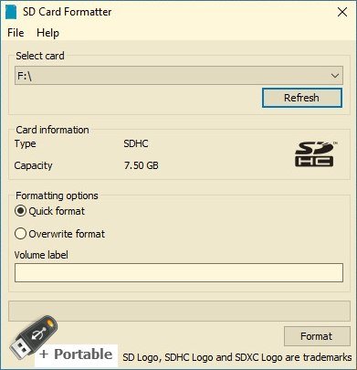 SD Memory Card Formatter v5.0.2 + Portable