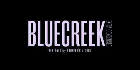 Blue Creek Font