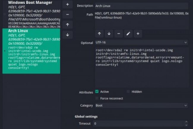 EFI Boot Editor v1.5.2