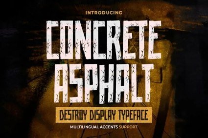 Concrete Asphalt Font