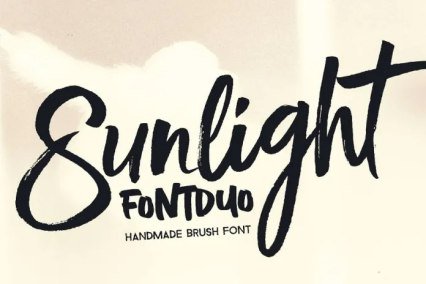 Sunlight - Brush Font
