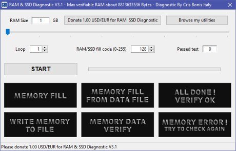 RAM & SSD Diagnostic v3.3