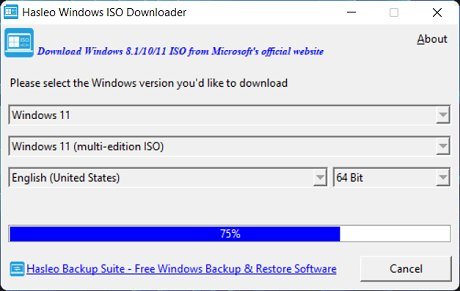 Hasleo Windows ISO Downloader v2.0