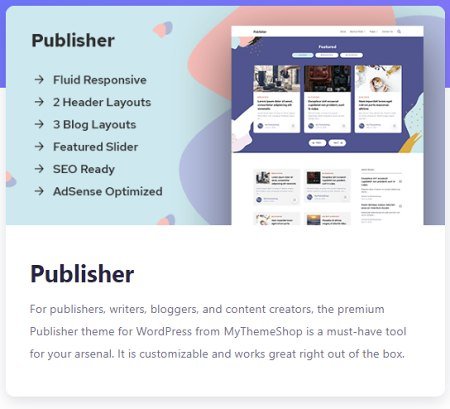 MyThemeShop - Publisher