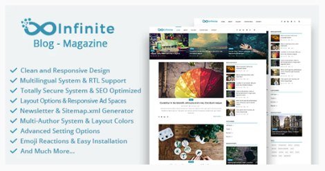 Infinite - Blog & Magazine Script