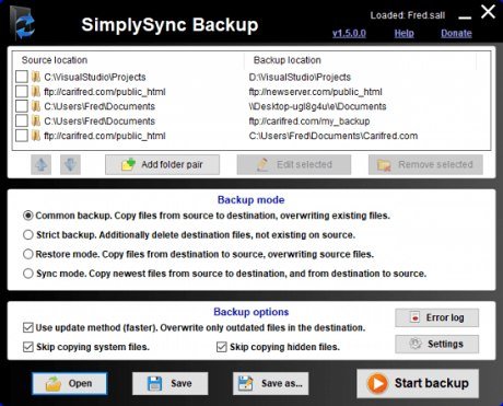 SimplySync Backup v2.4.0.0