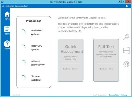 Intel Battery Life Diagnostic Tool v2.2.0