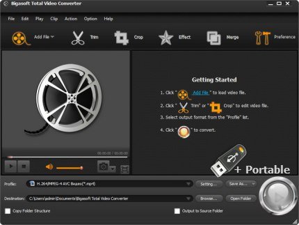 Bigasoft Total Video Converter v6.5.0.8427 + Portable