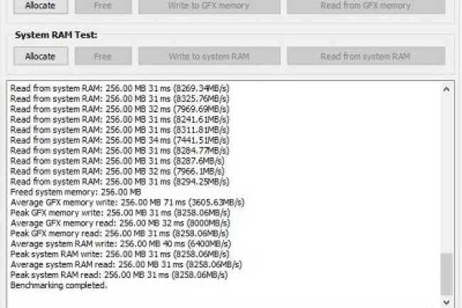 GFX Memory Speed Benchmark v1.1.22.24