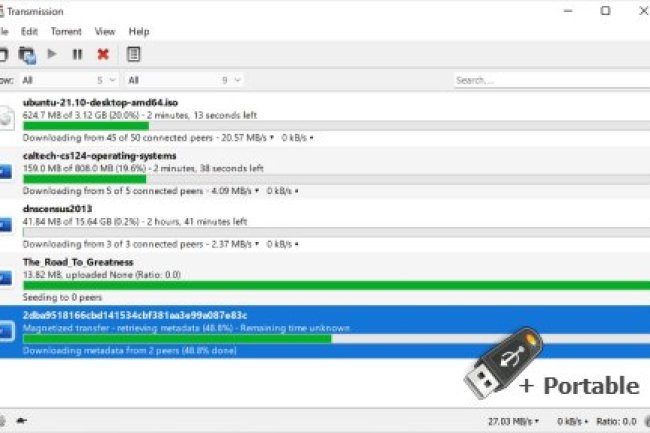 Transmission v4.05 + Portable