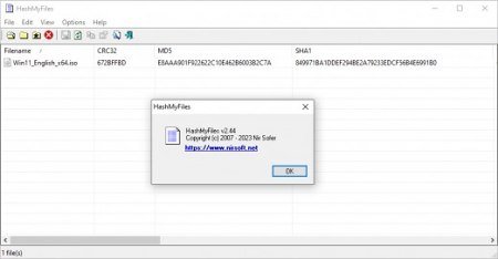 HashMyFiles v2.44