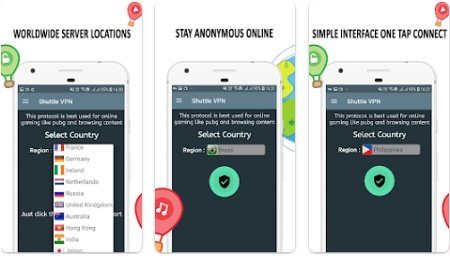 Shuttle VPN - Fast & Secure VPN v2.96 build 225 MOD [Premium Unlocked]