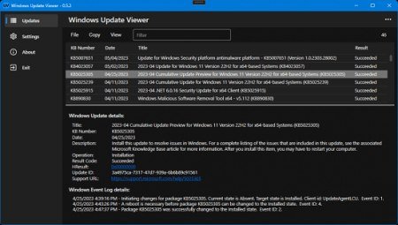 Windows Update Viewer v0.6.0