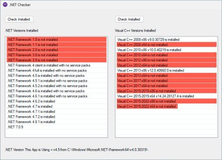 .NET Checker v1.4