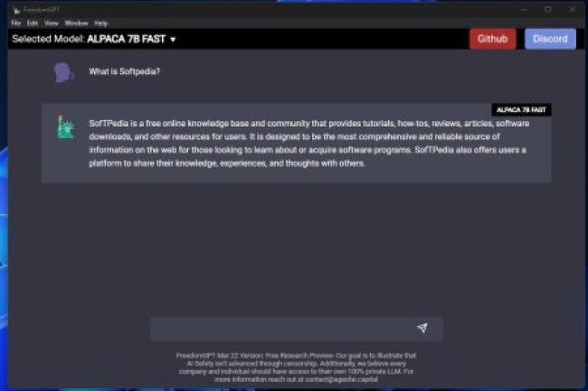 FreedomGPT v2.5.1