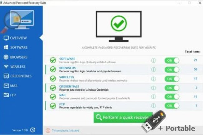 Advanced Password Recovery Suite v2.1.0 + Portable