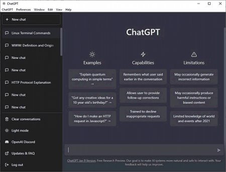 ChatGPT v1.1.0 Desktop Application