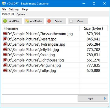 VovSoft Batch Image Converter v1.5