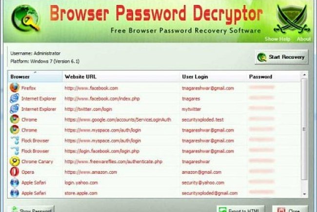 Browser Password Decryptor v18.0