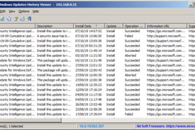 WinUpdatesView v1.20