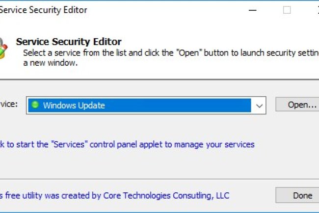 Service Security Editor v6.1.0.37