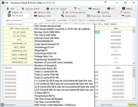 HE - Hardware Read & Write Utility v1.25.08.11