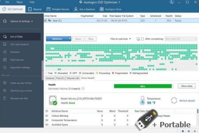 Auslogics SSD Optimizer v2.1.0.1 + Portable