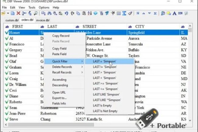 DBF Viewer 2000 v8.95 + Portable
