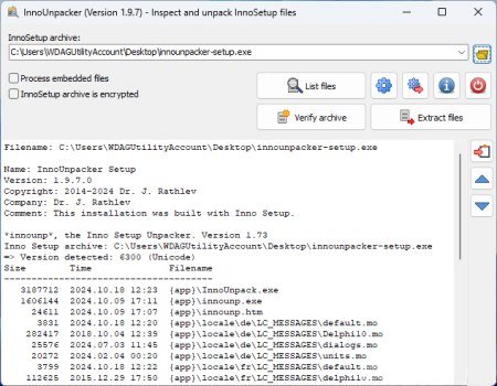 Inno Setup Unpacker v2.1.4