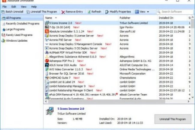Glary Absolute Uninstaller v6.0.1.21