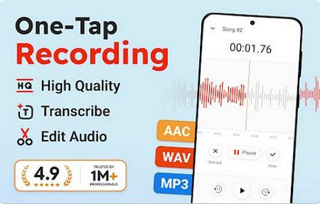 Sound Recorder Plus v1.14.3 MOD (Pro Unlocked)