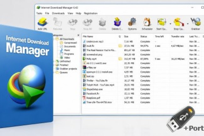 Internet Download Manager 6.42 Build 64 + Portable