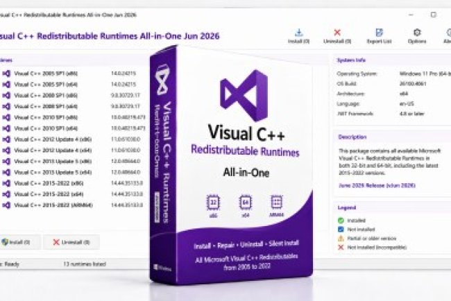 Visual C++ Redistributable Runtimes All-in-One Jun 2026