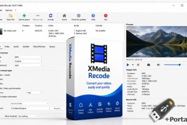 XMedia Recode 3.6.3.1 + Portable