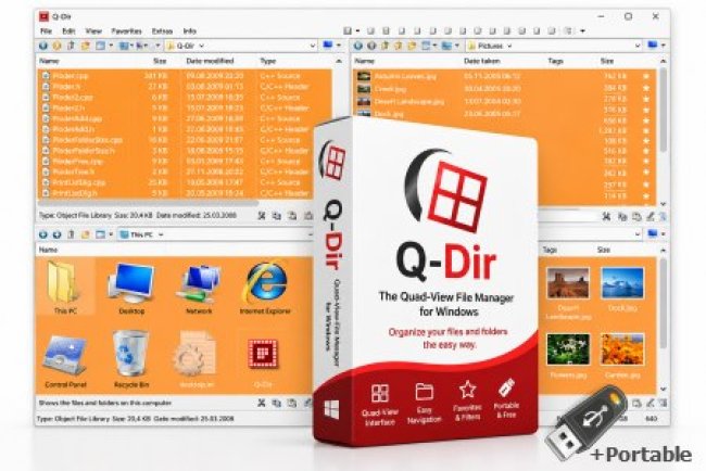 Q-Dir 12.69 Multilingual + Portable