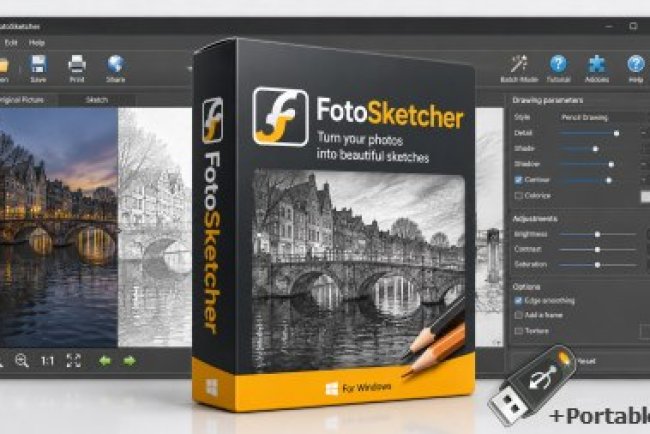 FotoSketcher 4.40 + Portable