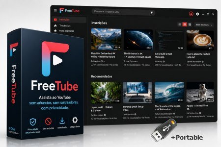 FreeTube 0.25.1 + Portable